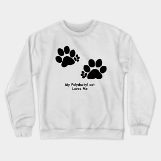 Polydactyl Paw Prints Crewneck Sweatshirt